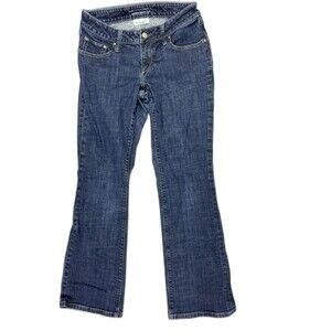 Banana Republic Size 4 Womens Jeans Bootcut Stretch Dark Wash Low Rise